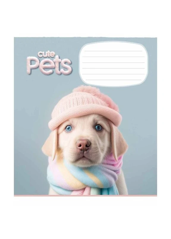 Зошит учнівський "Cute pets" 012-3253K-1 в клітинку, 12 аркушів Школярик (324257476)