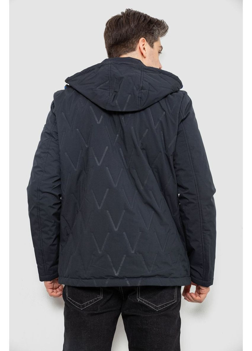 Синя демісезонна куртка чоловіча демісезонна з капюшоном Ager 244RL9159AL