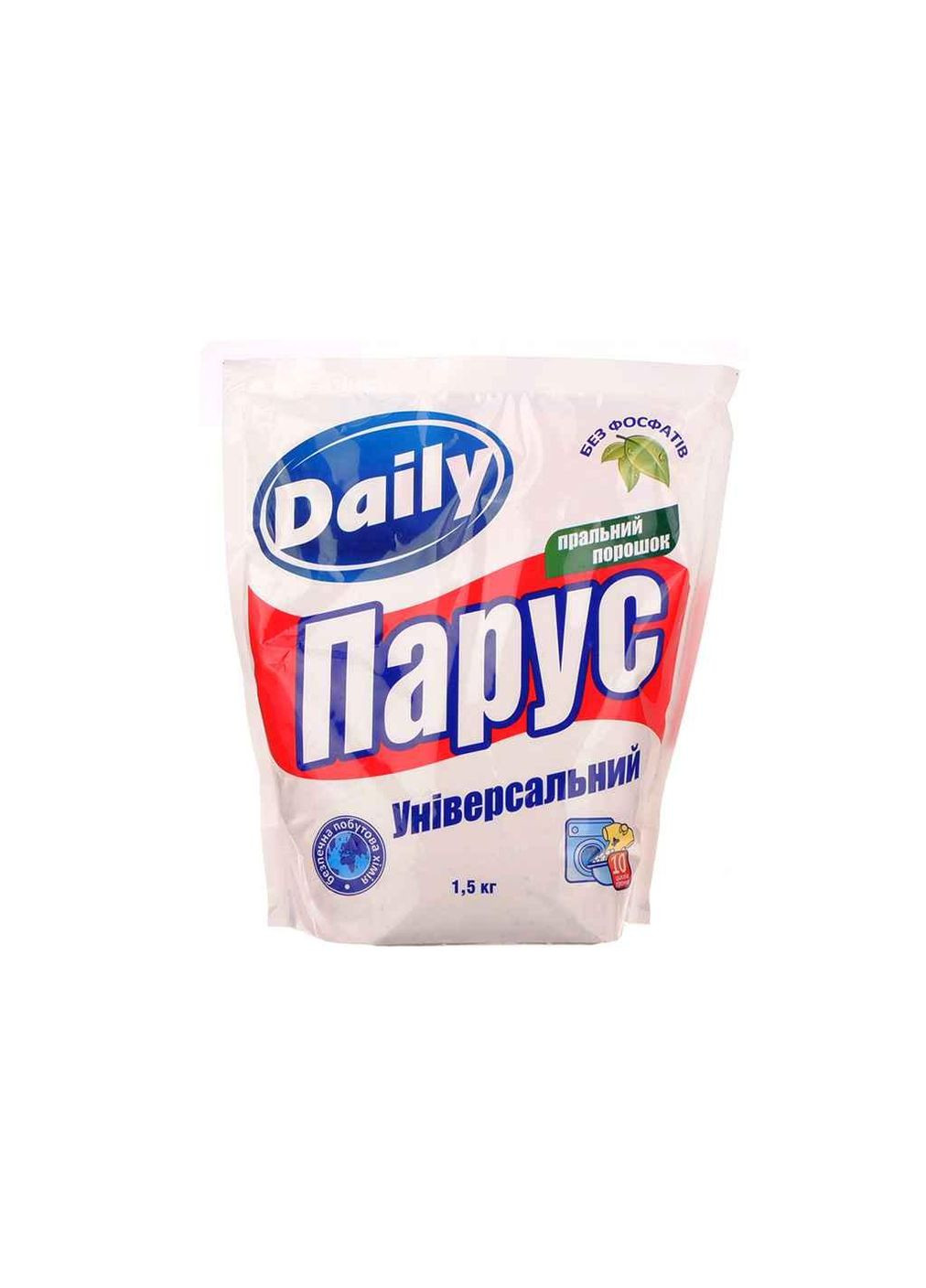Пральний порошок Парус DAILY ручн. універс. (дой-пак) 1,5кг ТМ Белые паруса (317049976)