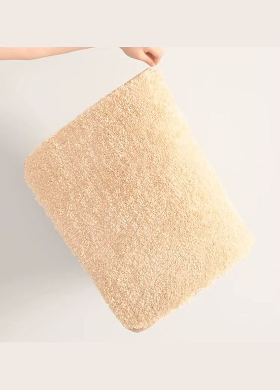 Коврик для ванной комнаты и душа коврик для ног в душевую, микрофибра, атиковзкий размер 40х60 см, бежевый No Brand (337342019)