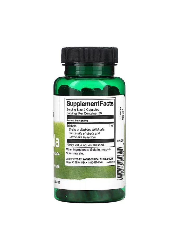 Triphala 500 mg - 100caps Swanson (381221730)