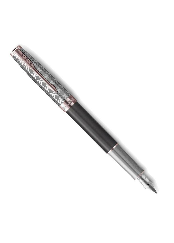 Перьевая ручка SONNET 17 Metal and Grey Lacquer PGT FP18 F Parker (317306328)