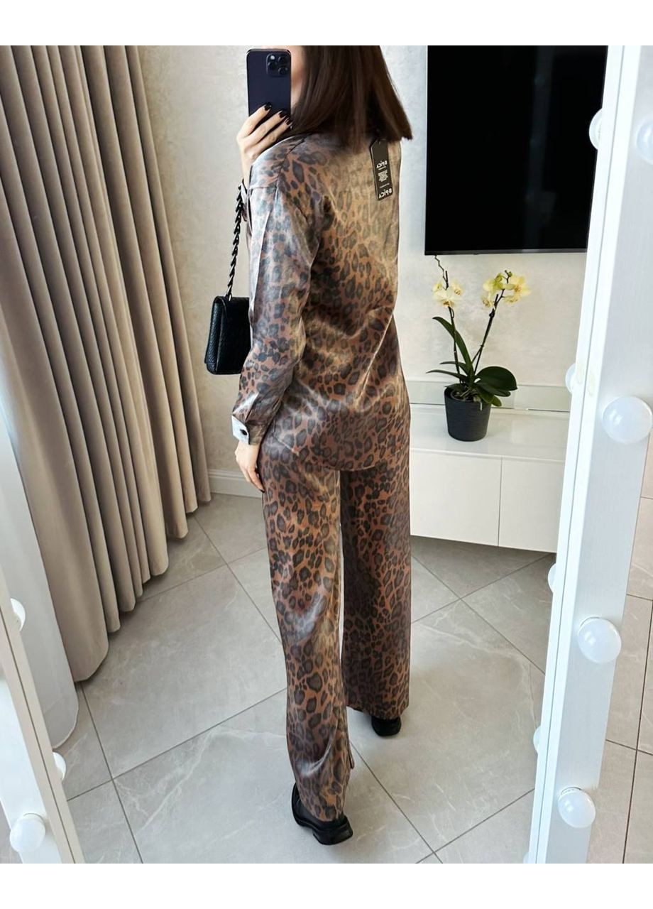 🐆 Костюм «Leopard Chic» с рубашкой и брюками — Размерная сетка в описании DK/DL Мода без кордонів (359556849)
