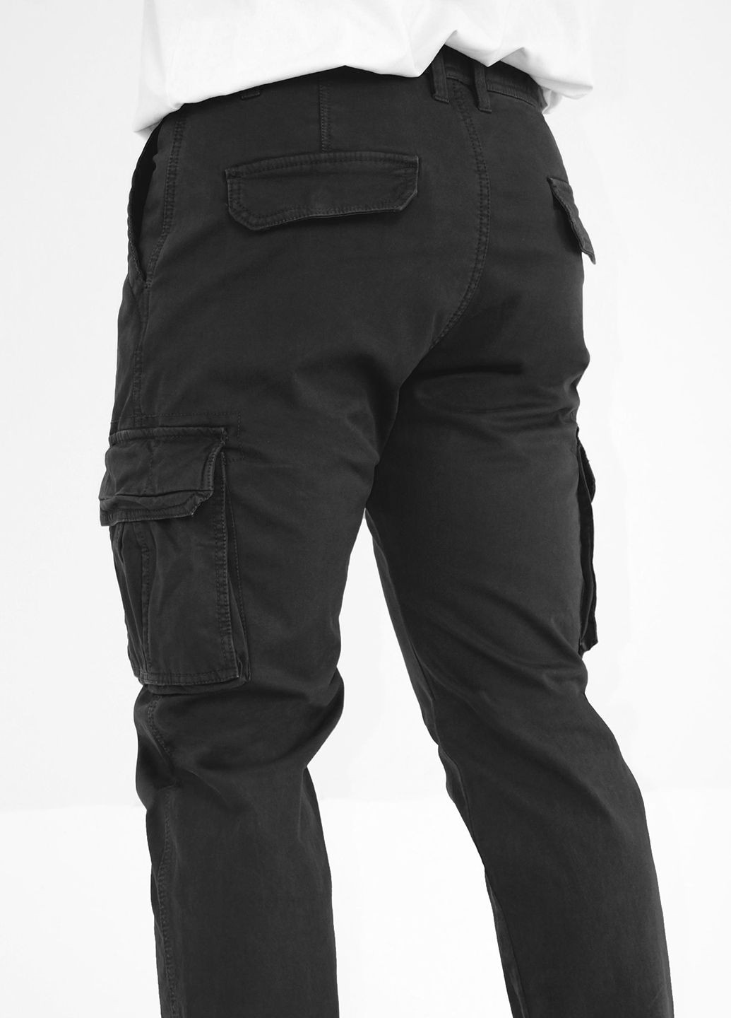 Черные повседневный зимние карго брюки X hey