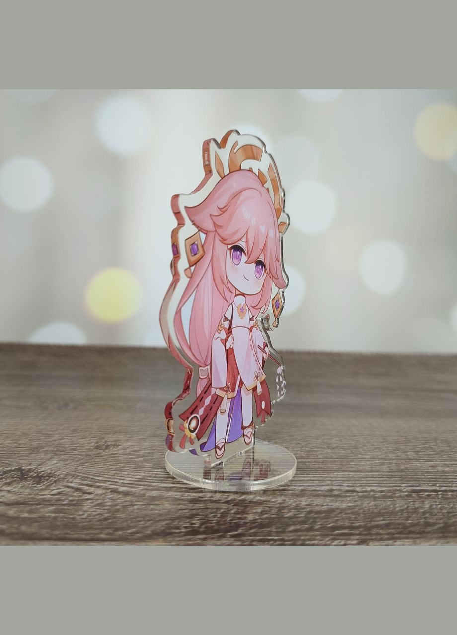 Акриловая фигурка - статуэтка на подставке "Genshin Impact. Геншин Импакт. Яэ Мико" SureGeek (325691406)