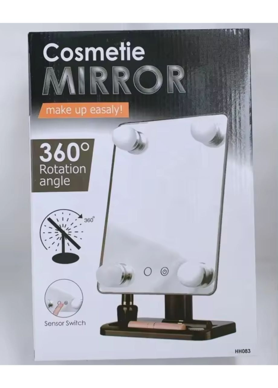 Дзеркало Cosmetie mirror 360 з підсвічуванням No Brand Rotation Angle (299315702)