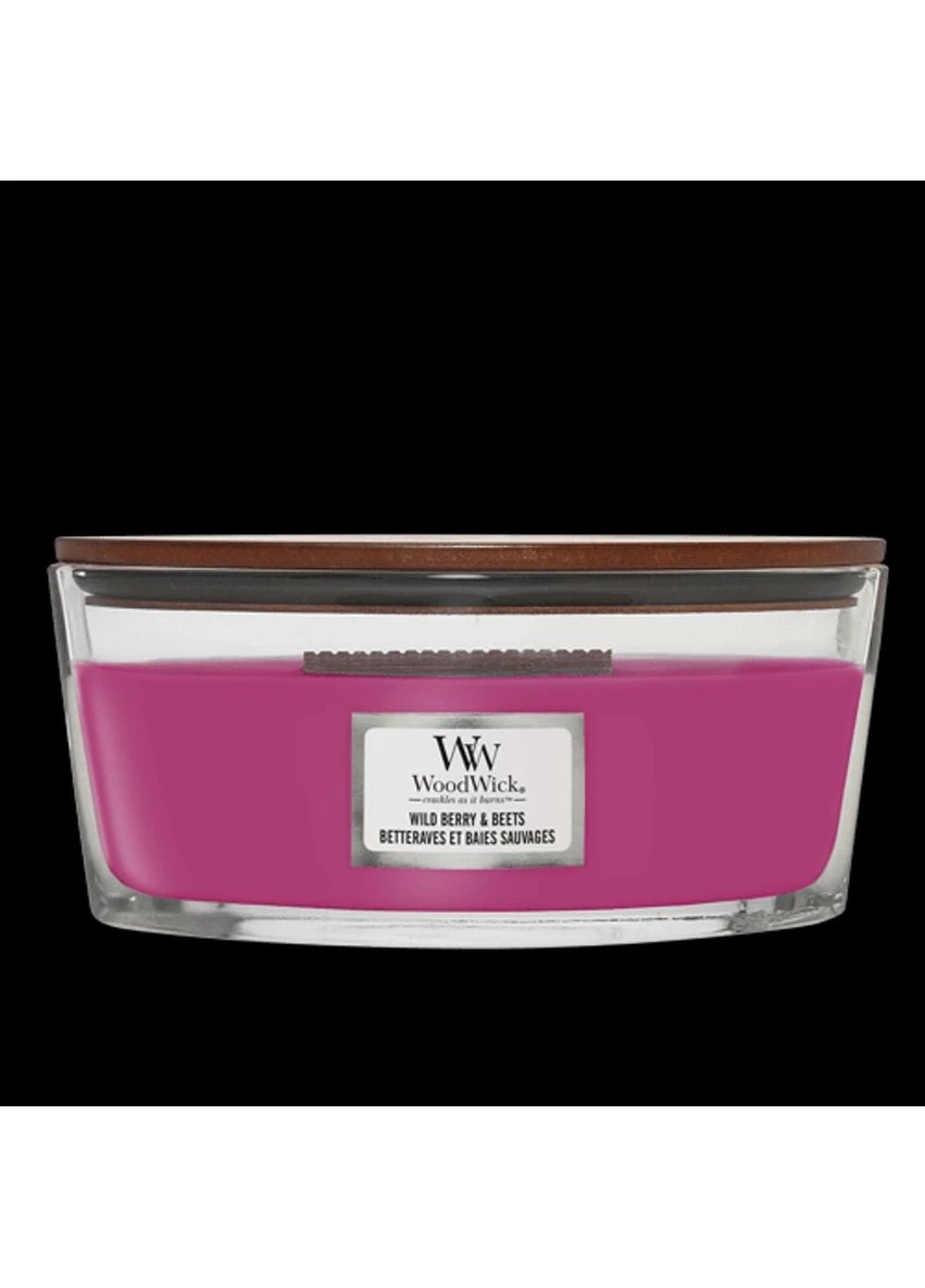 Ароматическая свеча с ароматом ягод, свёклы и апельсина Ellipse Wild Berry & Beets WoodWick (375462289)