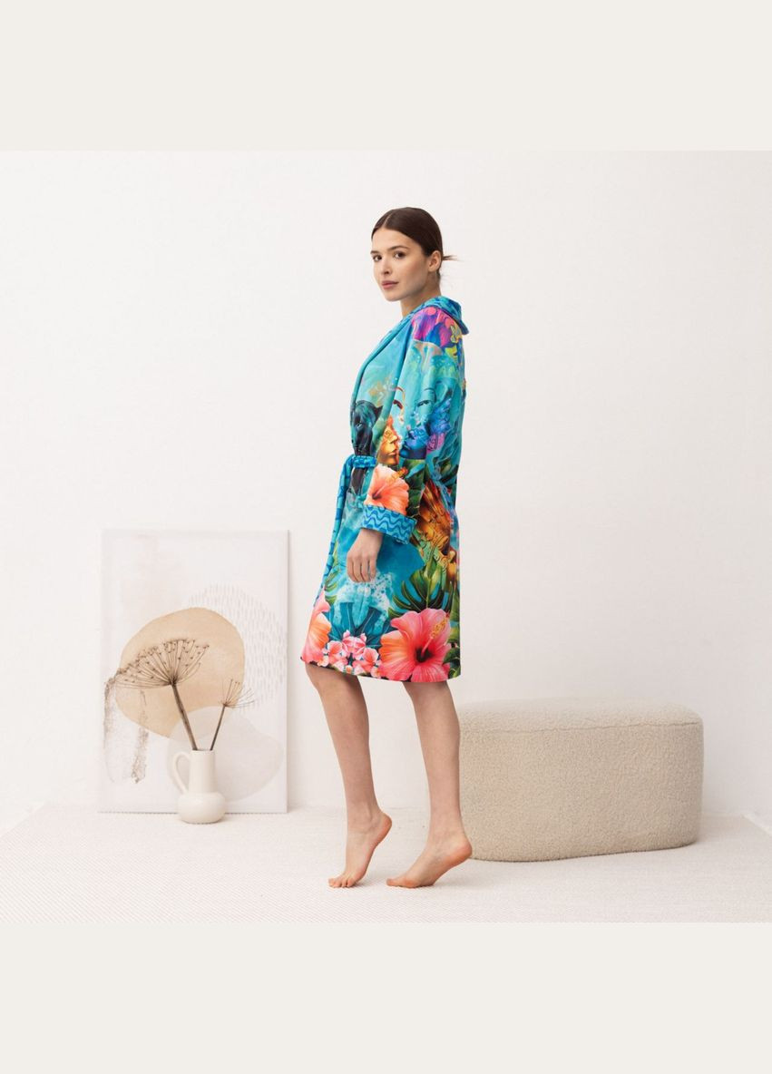 Халат жіночий з плюшевого велюру ексклюзивний Brazil 18359 L-XL FlexDress (336767184)