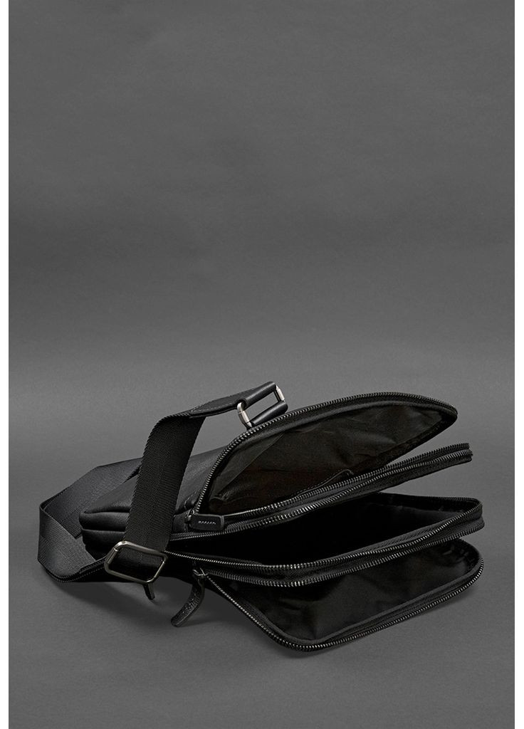 Мужская кожаная сумка-мессенджер 3 молнии BlankNote (348359126)
