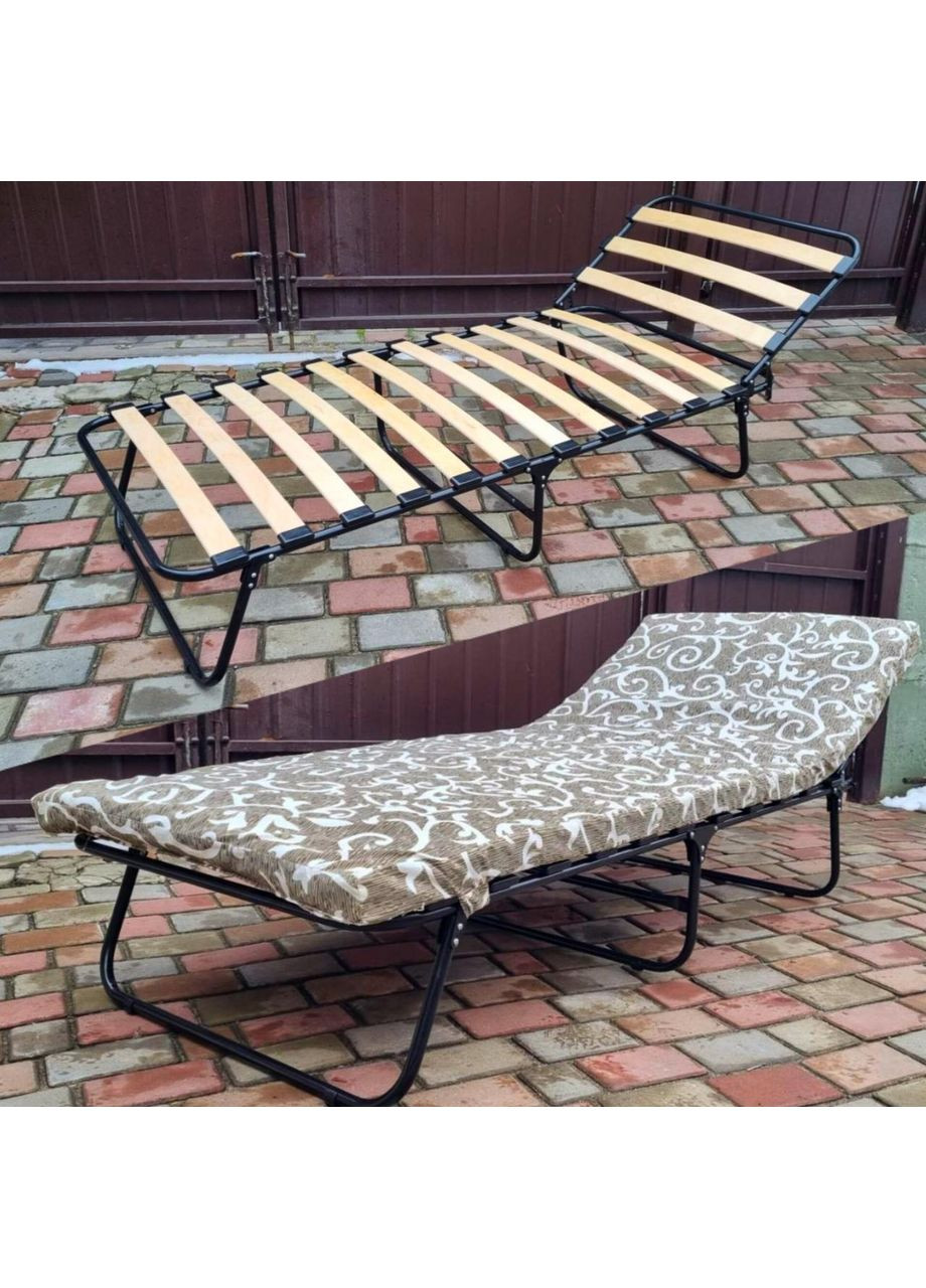 Розкладачка з матрацом 5 см та на ламелях "НОВА" Vista (366665744)