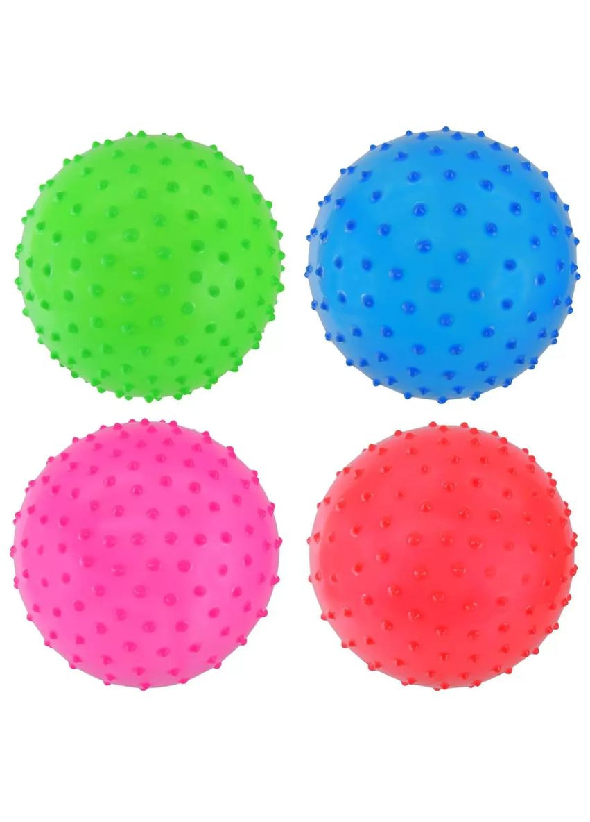 М'яч дитячий гумовий з шипами 14 см 28 грам RB1511 в асортименті 4 кольори No Brand (362432730)