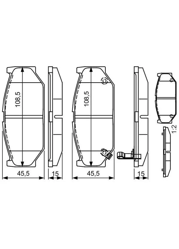 Тормозные колодки дисковые Bosch (364834659)