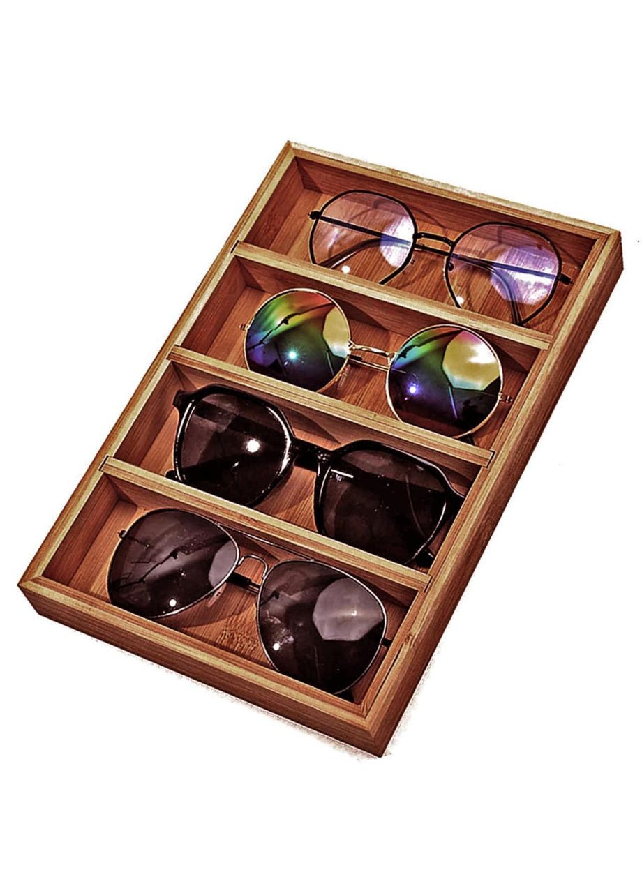 Органайзер для очков из дерева Иджеван 4 шафран (ОЧК-405706) No Brand (328076506)