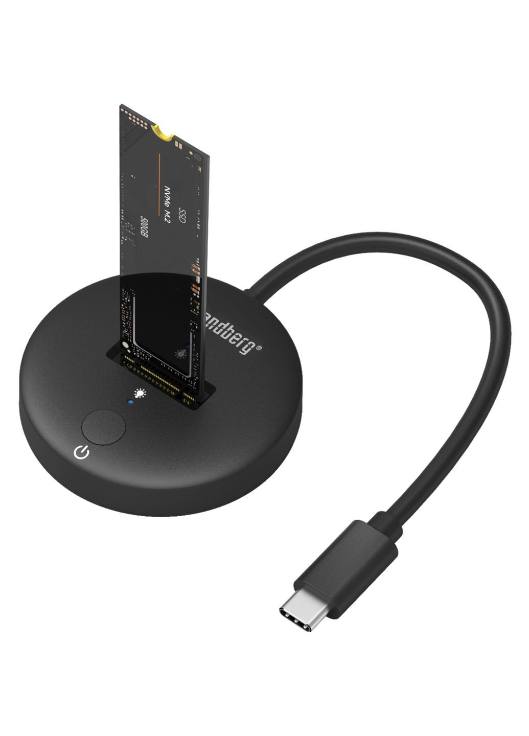 Докстанция USB3.2 Type-C -->SSD M.2, NVMe, M Key Sandberg (315799049)