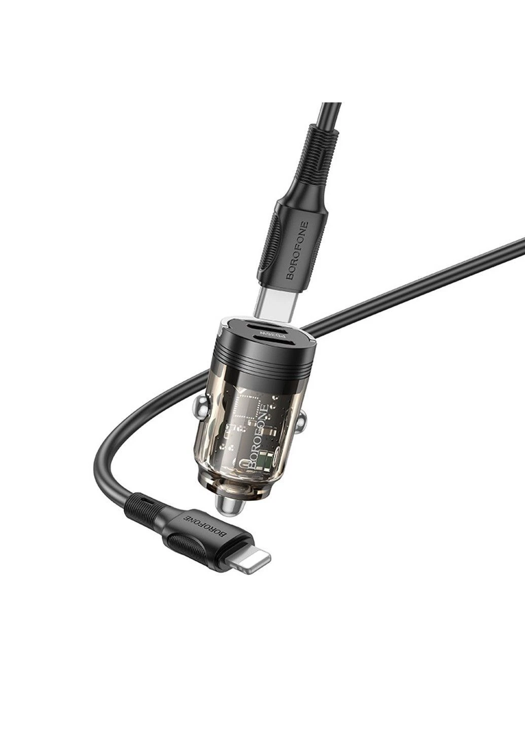 АЗП BZ29B Outstanding PD36W (2USB-C) + кабель Type-C to Lightning Borofone (394134891)