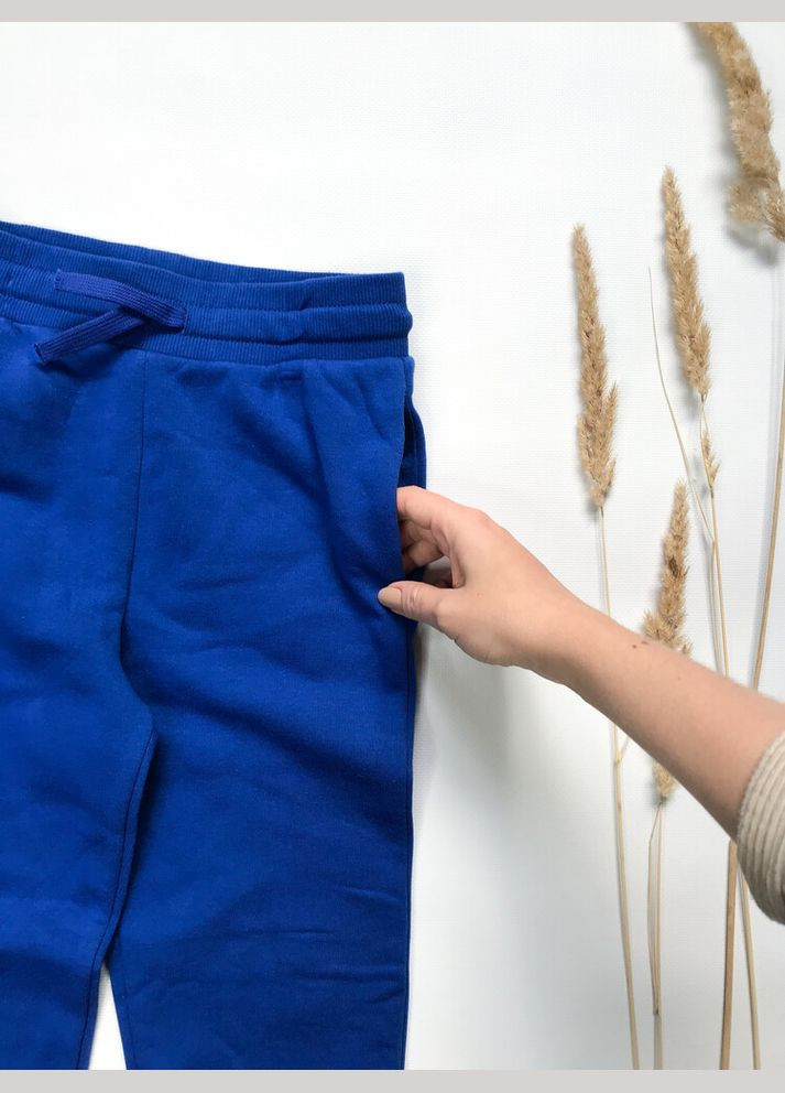 Спортивні штани 116-122 см синій артикул Л914 H&M (289478791)