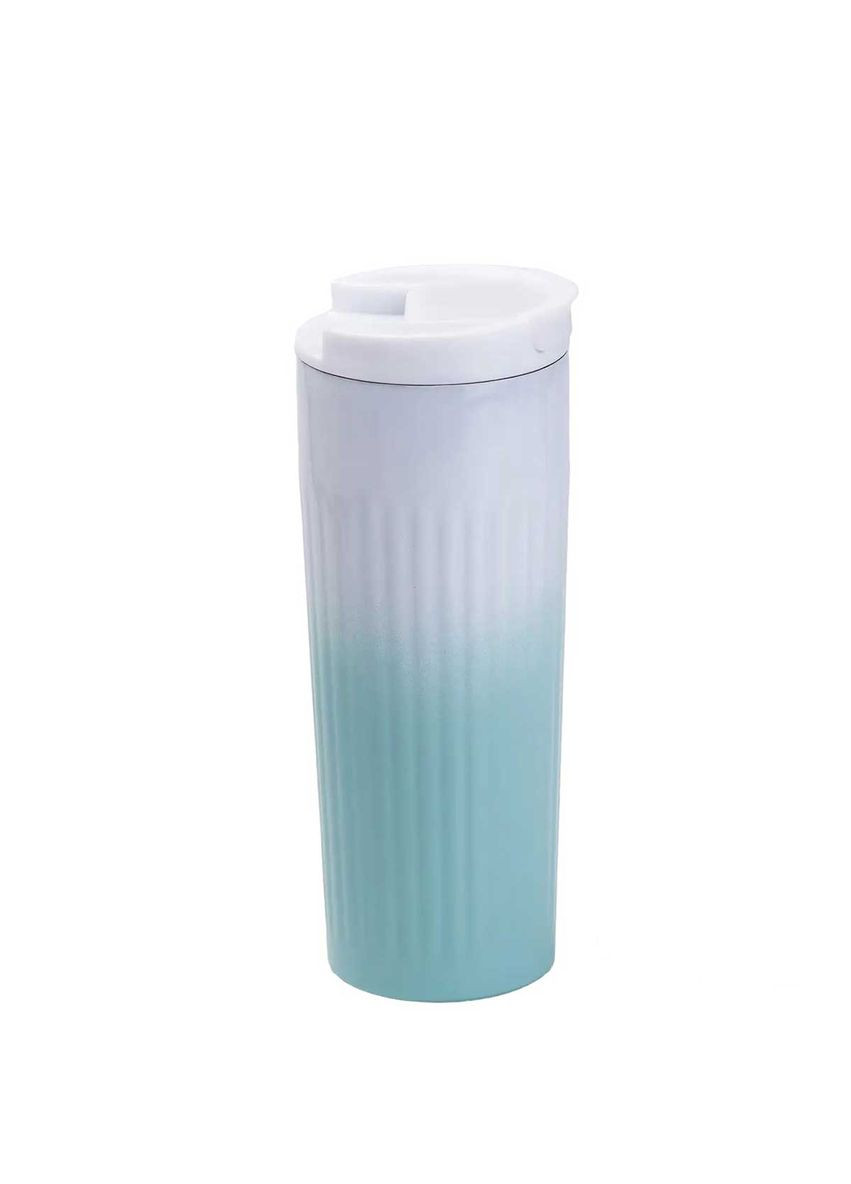 Термочашка SEYGM 500 мл с крышкой, бирюзовый градиент. Happy Life (328441552)