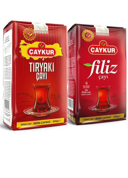 Набір турецький чорний чай Çaykur Tiryaki та Filiz по 500 г Caykur (371899019)