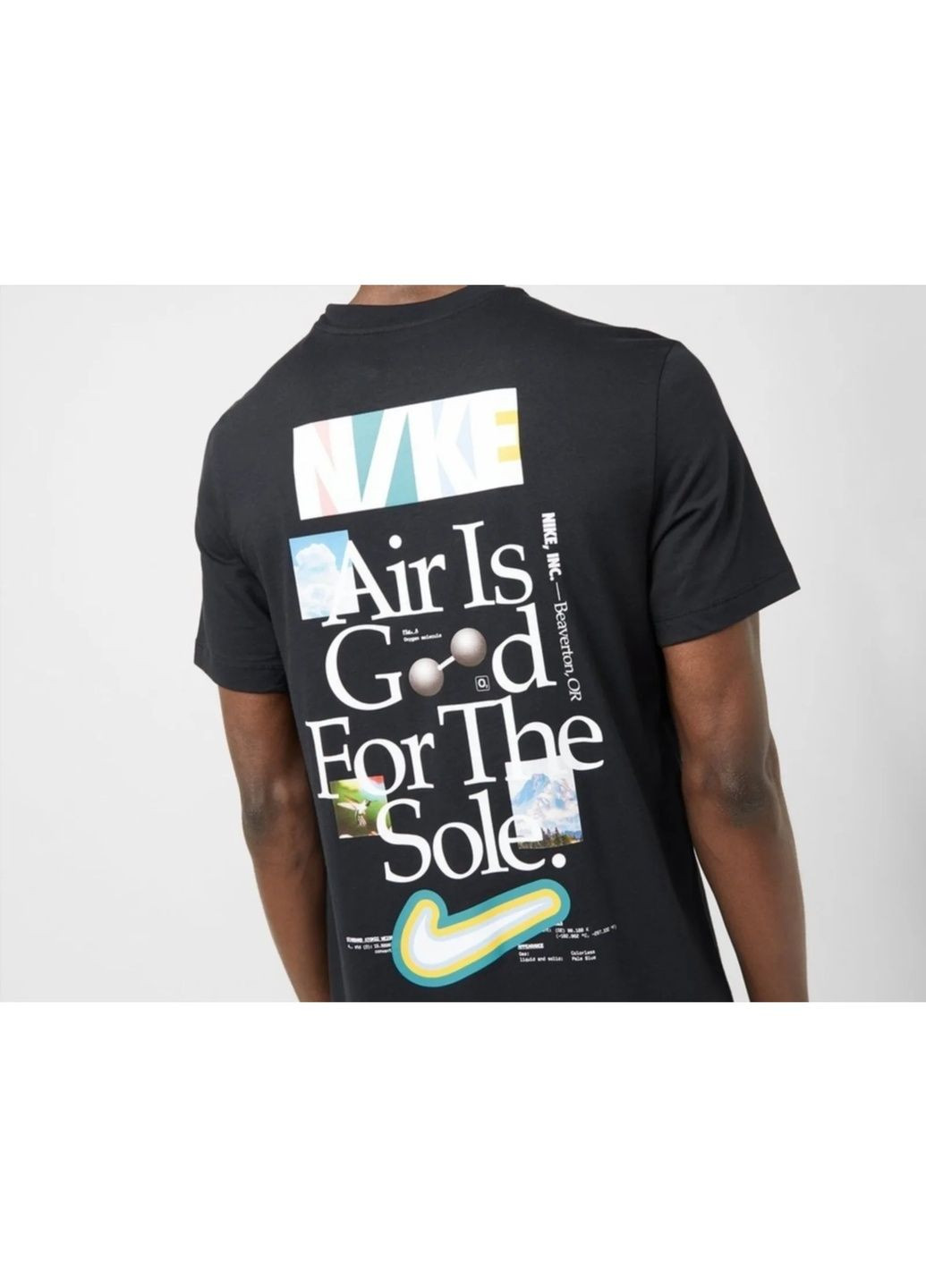 Черная футболка мужская dna air t-shirt black Nike