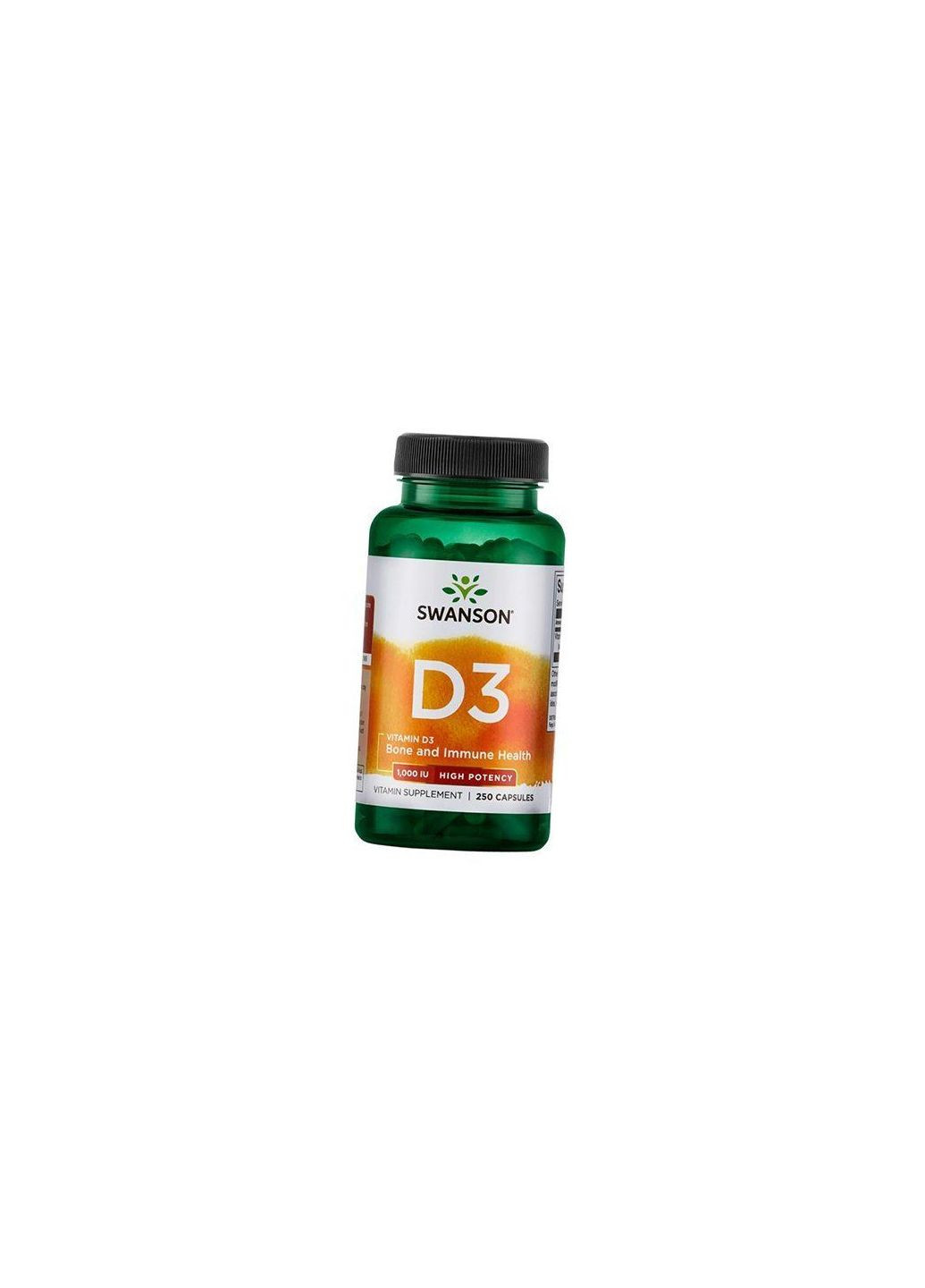 Витамин Д3, Vitamin D3 1000, 250капс (36280045) Swanson (293257384)