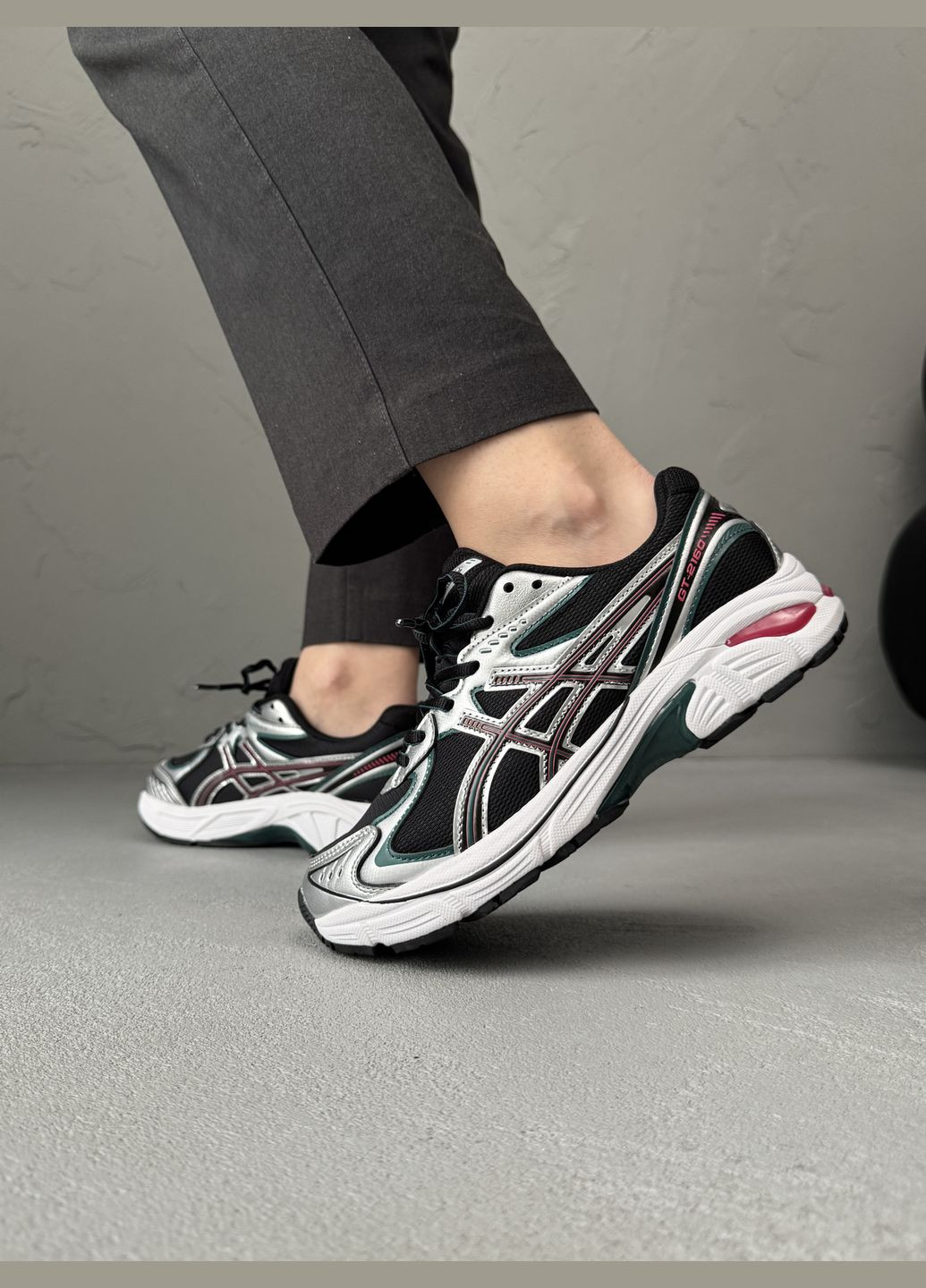 Кросівки жіночі і чоловічі Asics GT-2160 gray black | Асікс GT-2160 сірі чорні No Brand сірі демісезони (316663562)