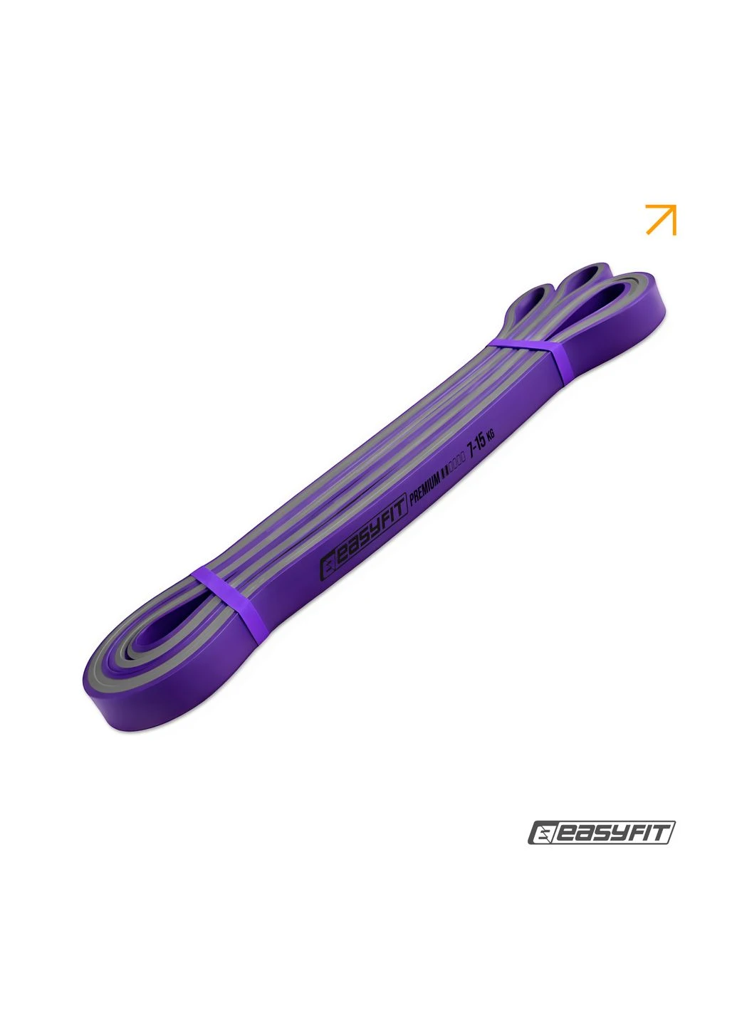 Резиновая петля Power Bands 7-15 кг двухслойная (для фитнеса, тренировок, подтягиваний, резина для турника, резинка-эспандер) EasyFit (241214889)