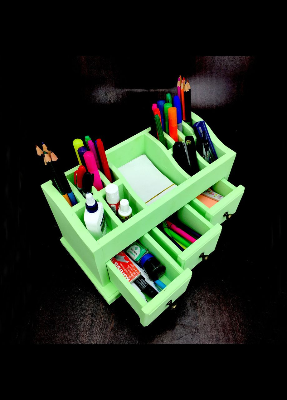 Настольный органайзер из дерева Хемлок мохито (КНЦ-006253) No Brand (328230173)