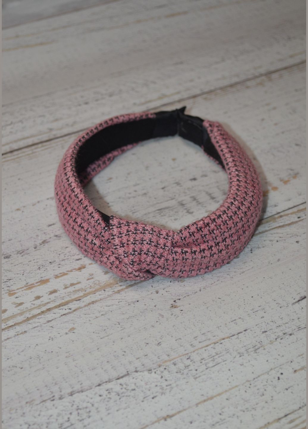 Женский обруч чалма в клетку гусиная лапка ободок для волос Hand Made (330618997)