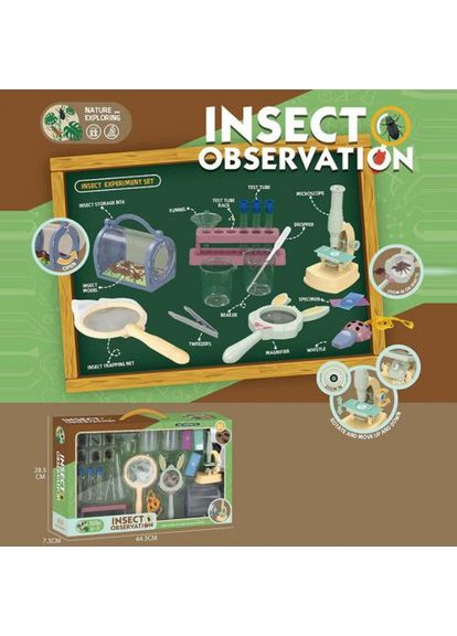 Набір дослідів для дітей MIC з мікроскопом та лупою для вивчення комах та природи. ProDobro (367090821)