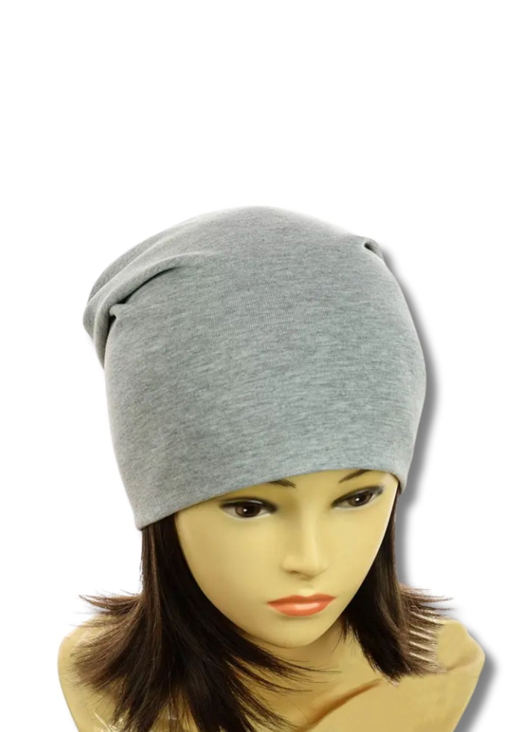 Демисезонная женская трикотажная шапка чулок No Brand Шапка жіноча (353302273)