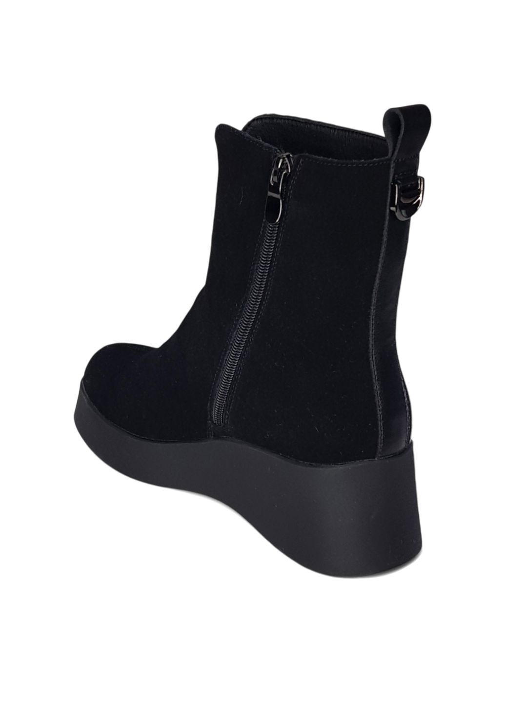 Чорні зимня зимові ботильйони Wollen