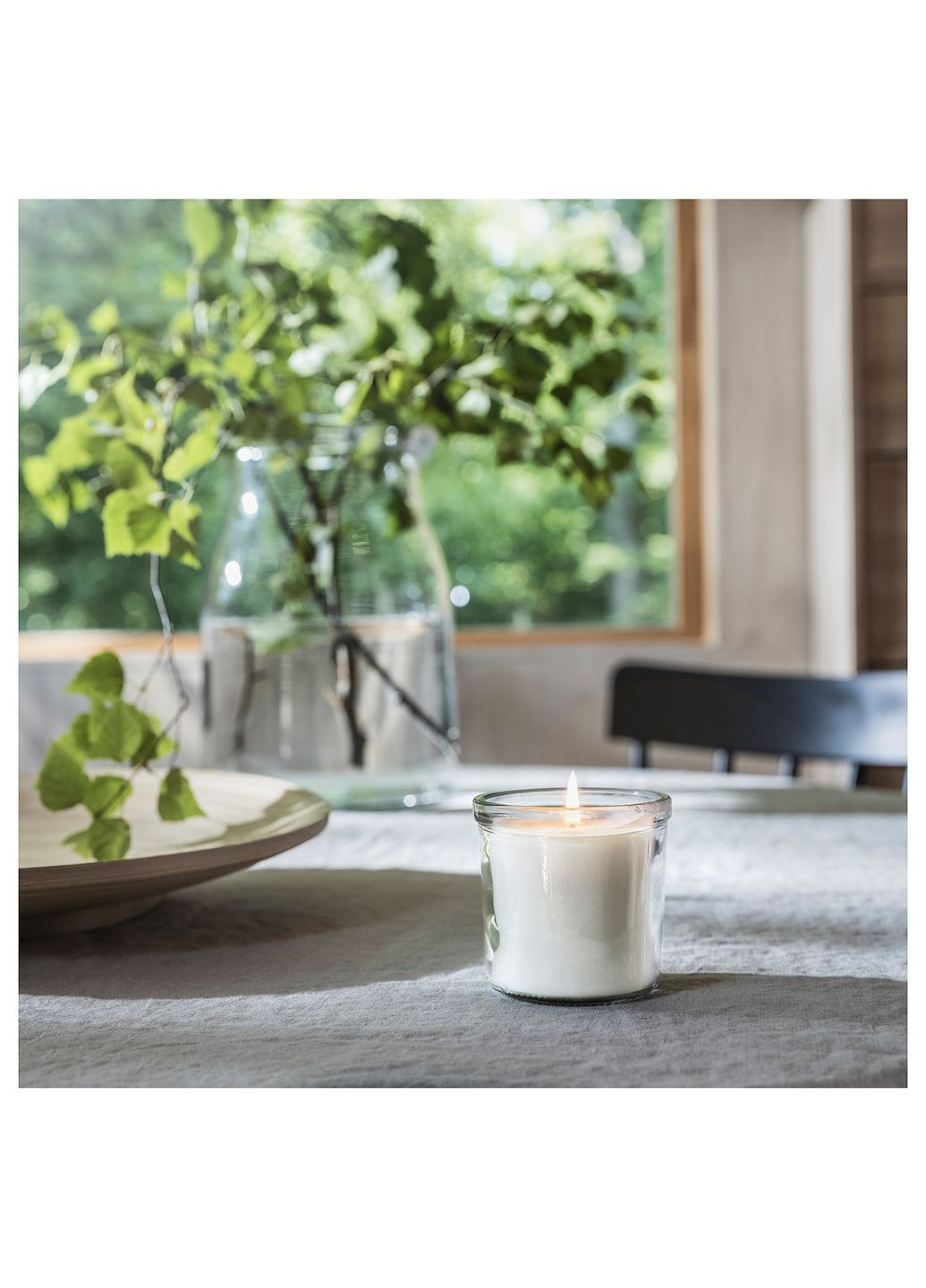 Ароматична свічка у склянці 20 годин скандинавський ліс/цитрус IKEA (272150093)