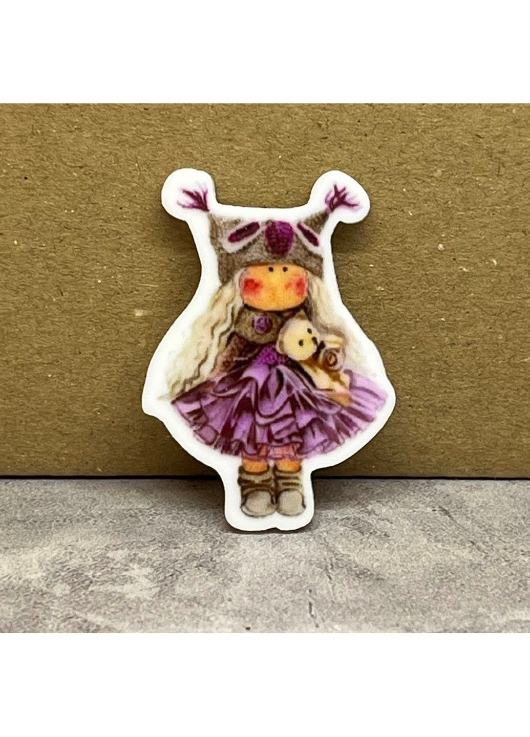 Серединка для бантиков Кукла Тильда - 4 см, арт 014206, 1 шт No Brand (337990729)