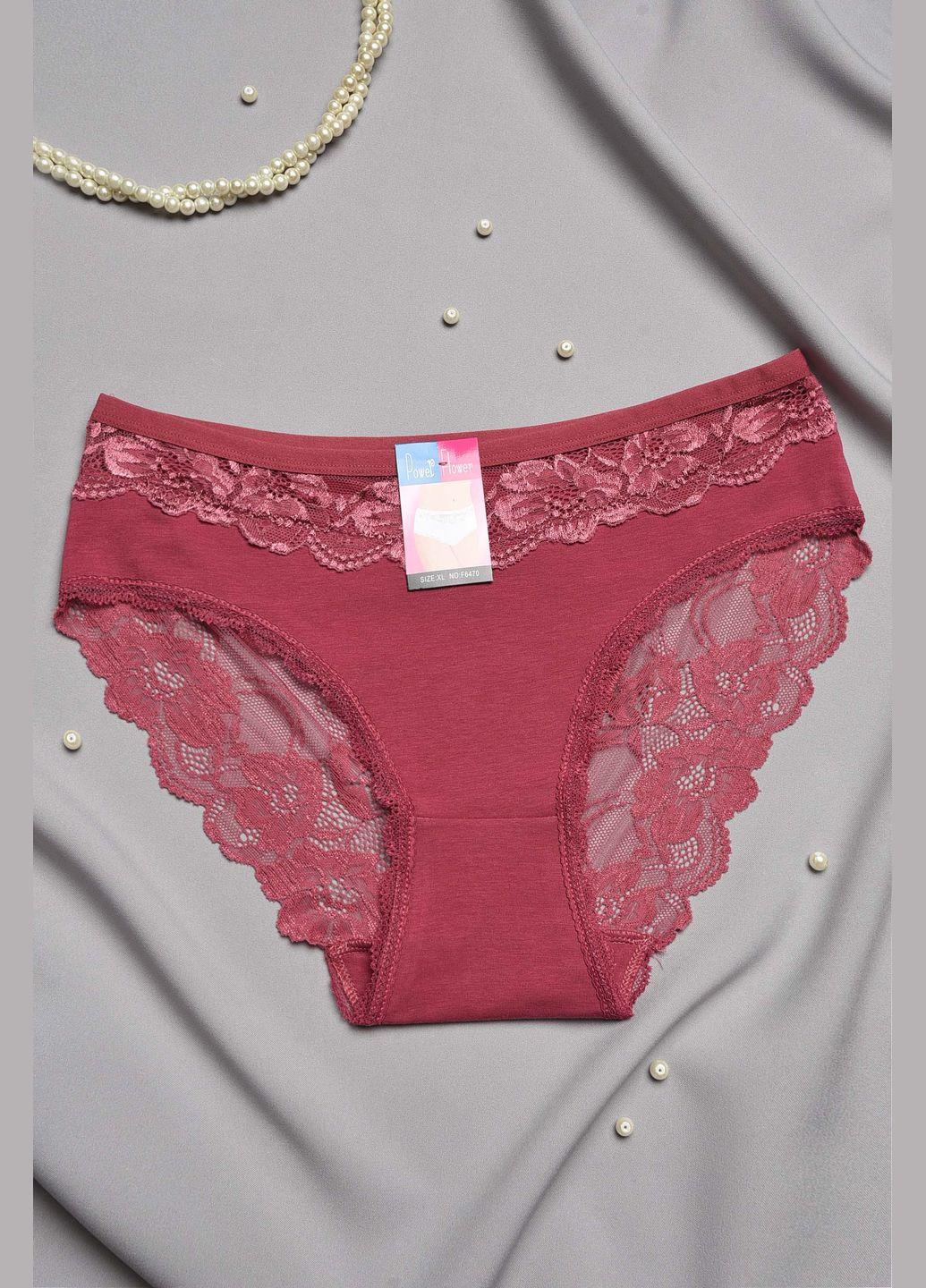 Труси жіночі напівбатальні світло-рожевого кольору Let's Shop (317462512)