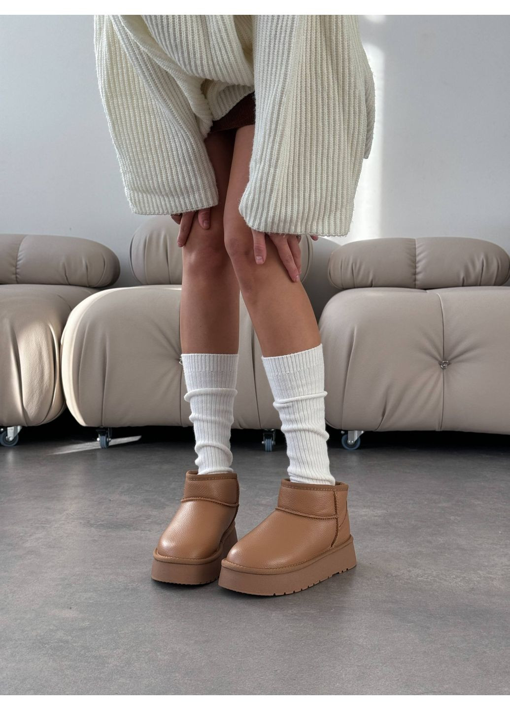 Ультракороткі жіночі уггі “Warmy” No Brand (361787316)