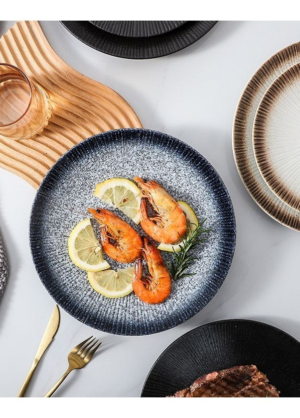 Тарелка обеденная 14247 25х3 см серая No Brand (349220721)