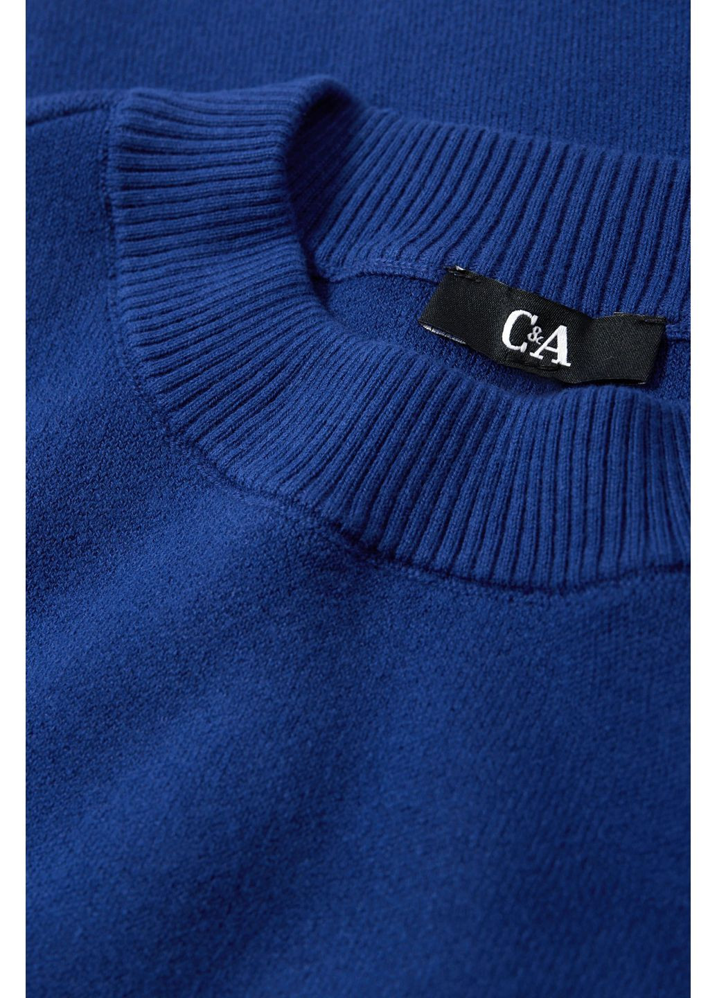 Темно-синій демісезонний укорочений светр C&A