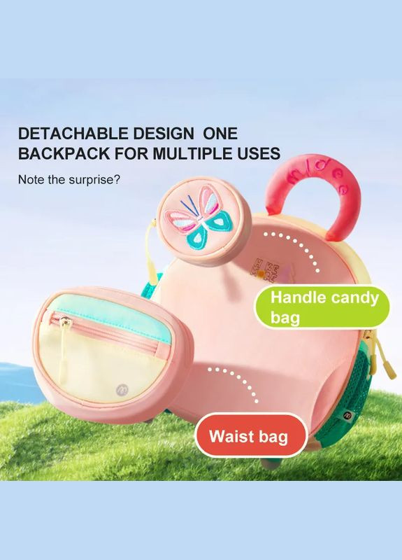 Детский ранец 3 в 1 для малышей и дошкольников светло-коричневый Собачка ( MD2294 ) Рюкзак для детей на прогулку MiDeer (340111627)