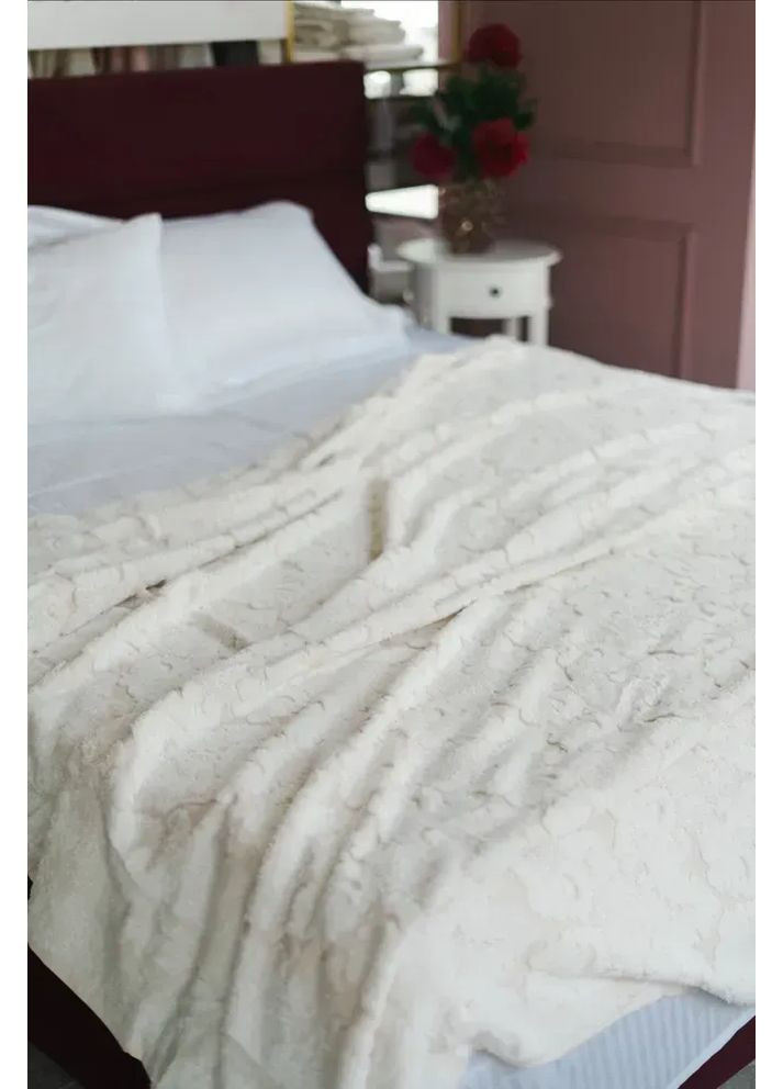 Махрове покривало Celestina beige євро 220*240 Maison D'or (365549175)