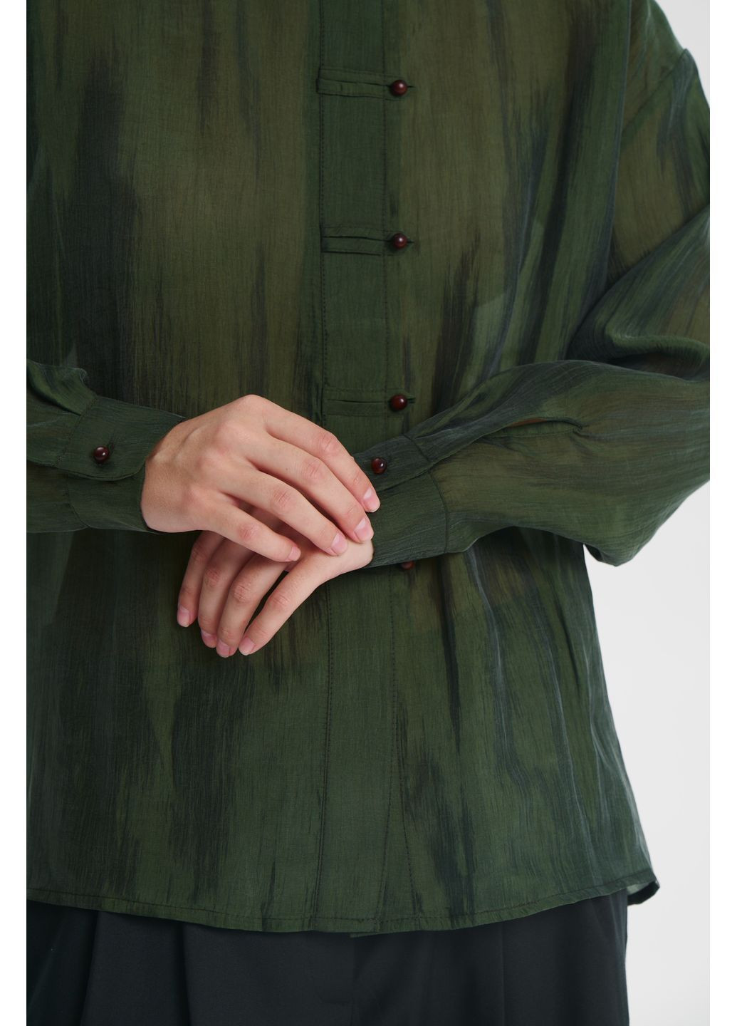 Бутылочная зеленая рубашка Cultoni