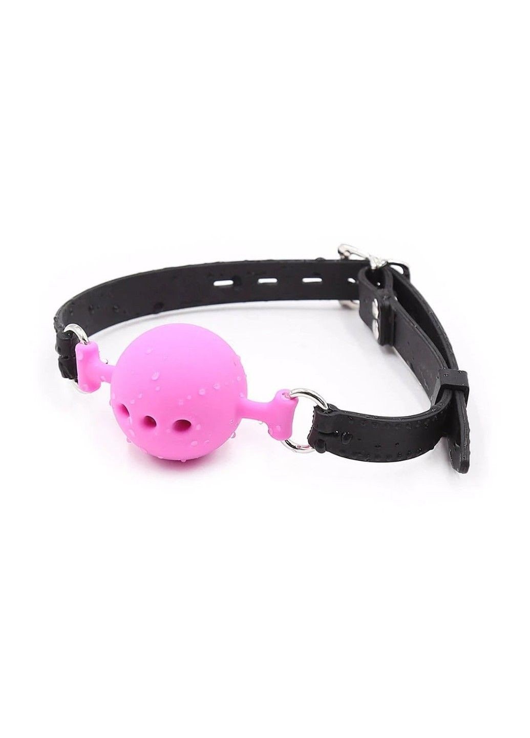 Кляп Mouth silicone gag L black/pink DS Fetish (292011294)