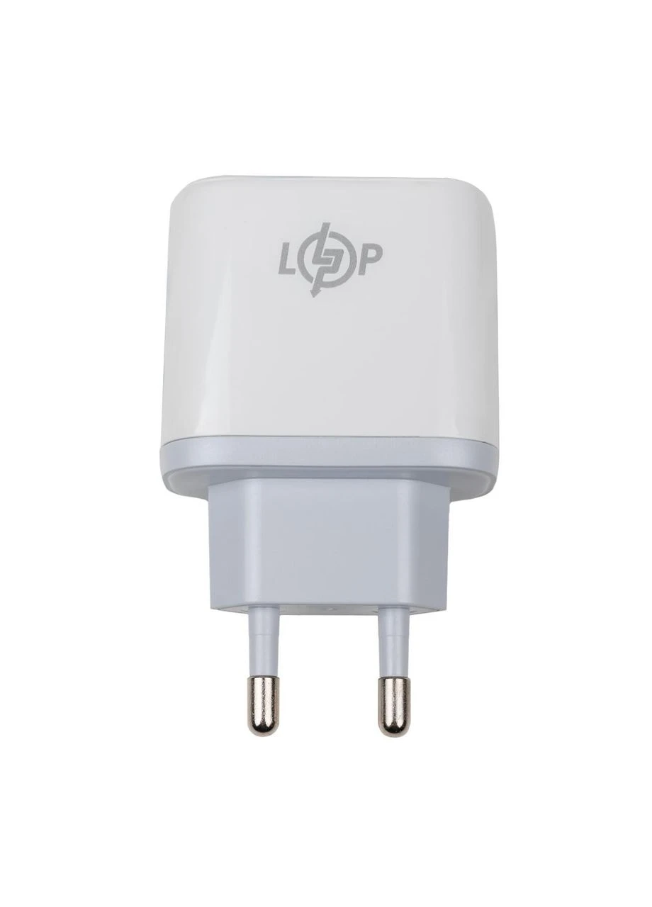 Зарядка для телефона LP 45W (Type-C+USB) QC + кабель (Type-C to Type-C) 45WCH LogicPower (398939930)