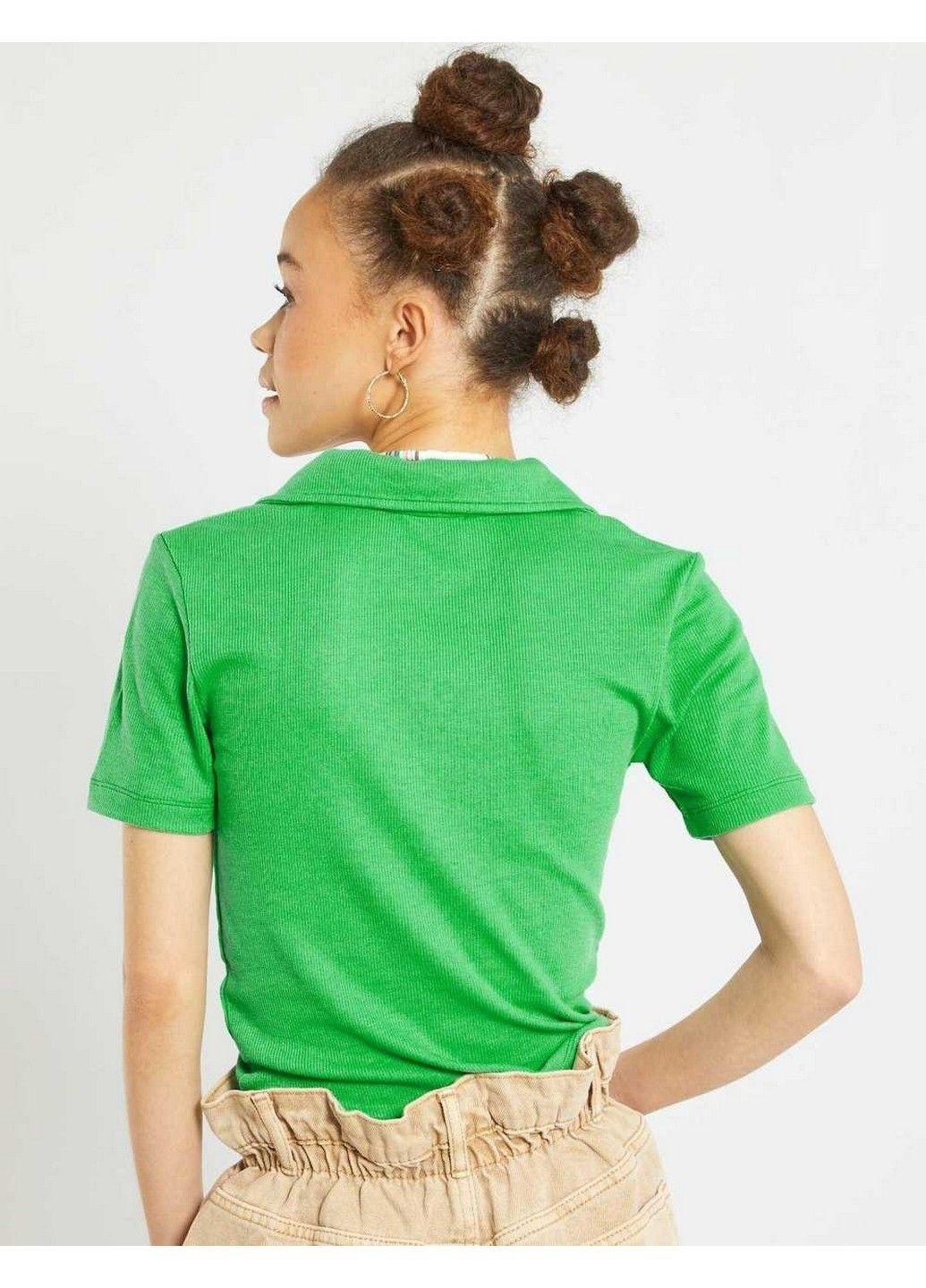 Зелена літня футболка Kiabi