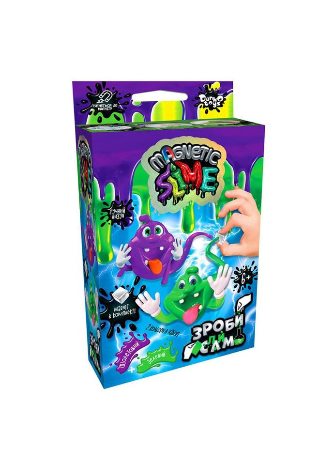 Безпечний набір для проведення дослідів "Crazy Slime Magnetic" SLM-Mg-02-01U,02U міні (Вид 2) No Brand (330606712)