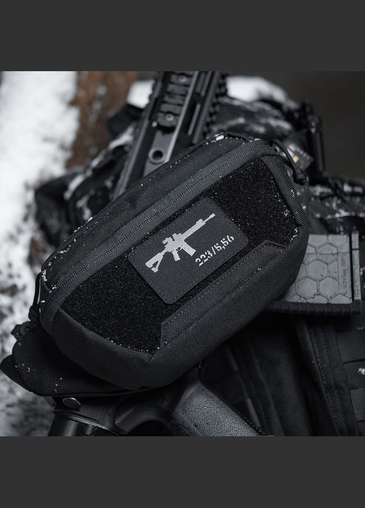 Нашивка AR15 .223/5,56 Laser Cut Black/Grey M-TAC (315047506)