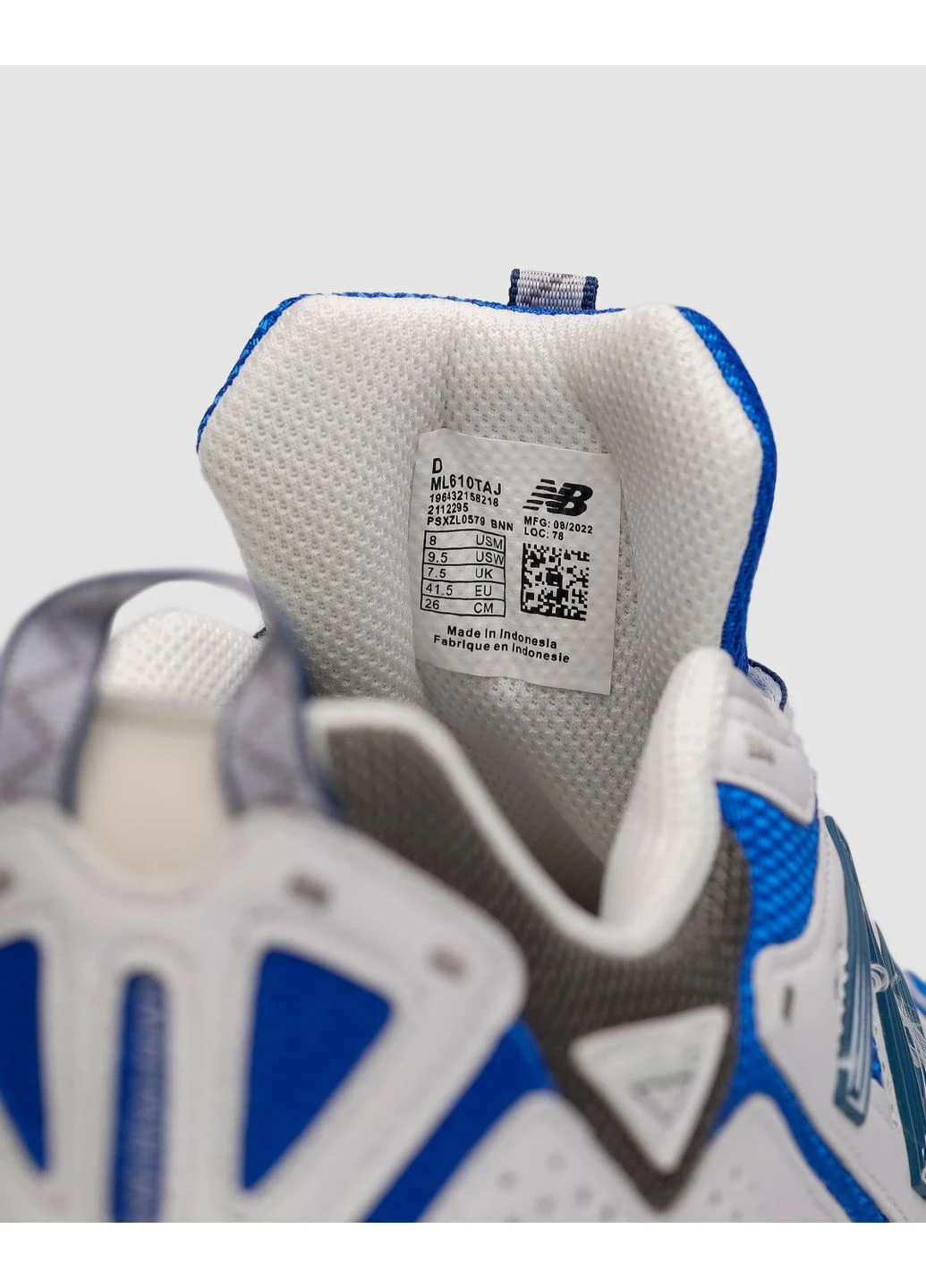 Белые демисезонные кроссовки мужские new balance 610 v1 flint white / blue нью беланс 610 No Brand