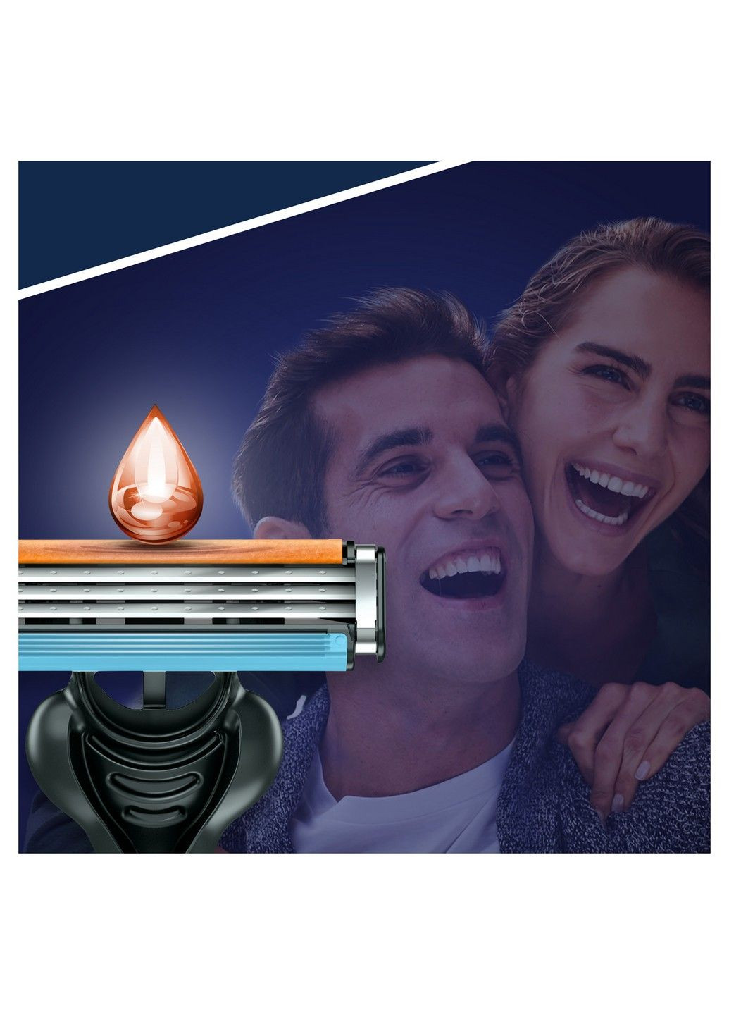 Одноразовые бритвенные станки мужские Blue 3 Nitro, 6 шт. Gillette (304575371)