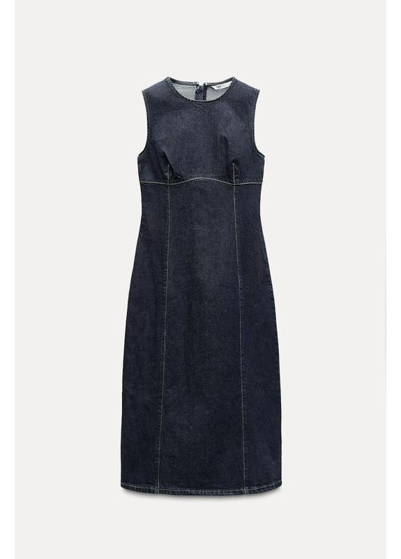 Синя джинсова сукня trf Zara