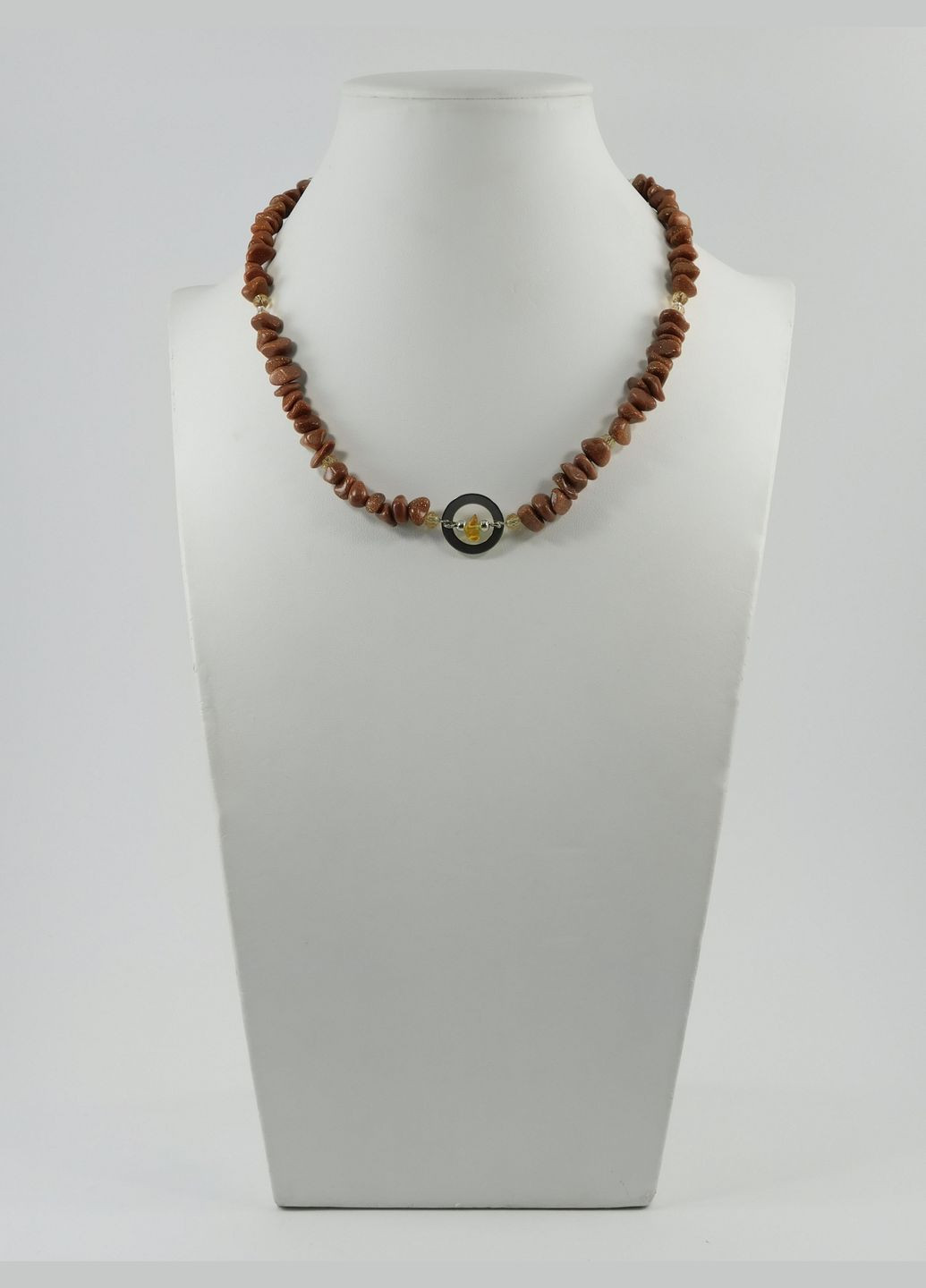 Бусы "Таль" Авантюрин, Цитрин Fursa fashion (322313263)