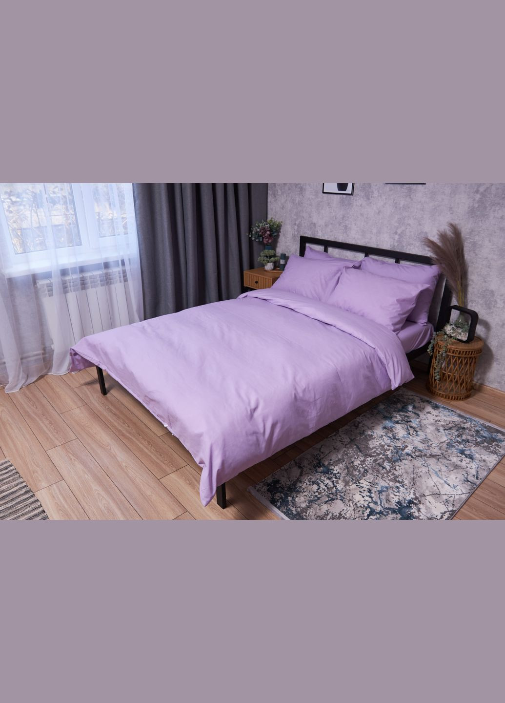 Комплект постельного белья Бязь Gold Люкс «» евро 200х220 наволочки 4х50х70 (MS-820002311) Moon&Star Orchid (286762680)